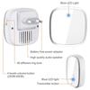Wireless doorbell, waterproof outdoor doorbell, AC-powered with EU plug, digital music doorbell, remote-controlled doorbell suitable for villa gardens