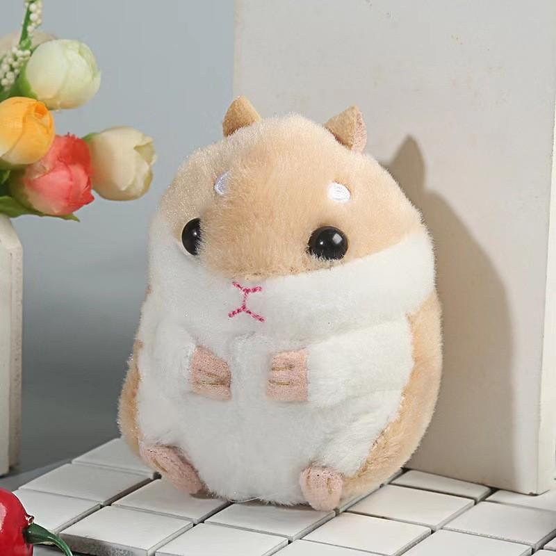 Adorable Creative Hamster Plush Keychain Toy For Cute Animal Lovers 11cm
