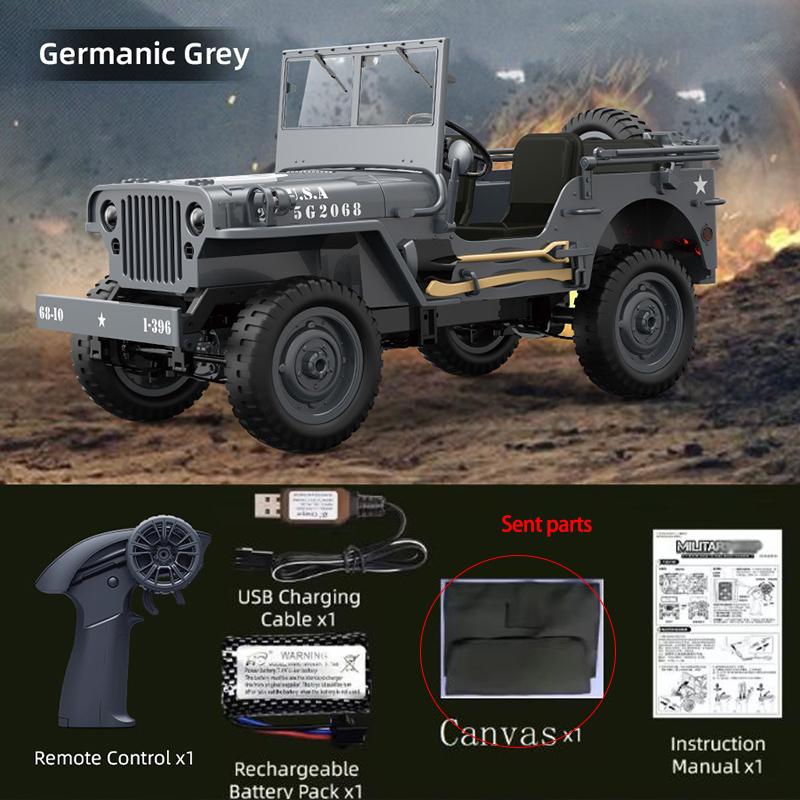 C8815 Remote Control Truck 4x4 Off Road 1/10 RC Truck Purpose Vehicle War Offroad RC Crawler Car Army Toy Boy All Terrain Car