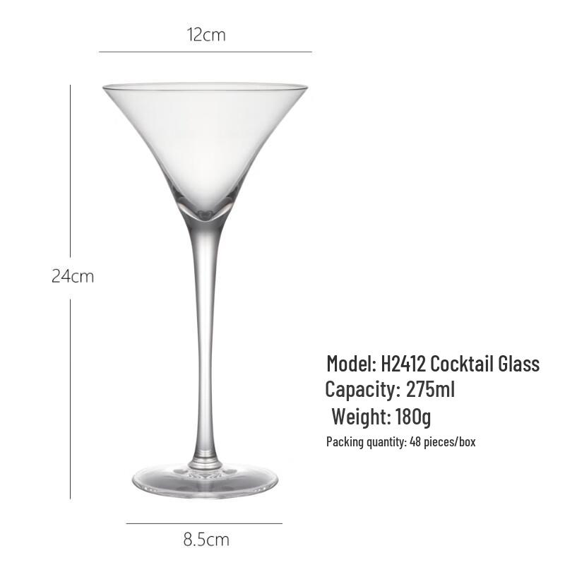 Crystal Stemmed Cocktail and Champagne Glasses