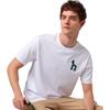 HAZZYS Men's 2025 Summer Large Logo Round Neck Short Sleeve T-Shirt ASTZE0CBX70
