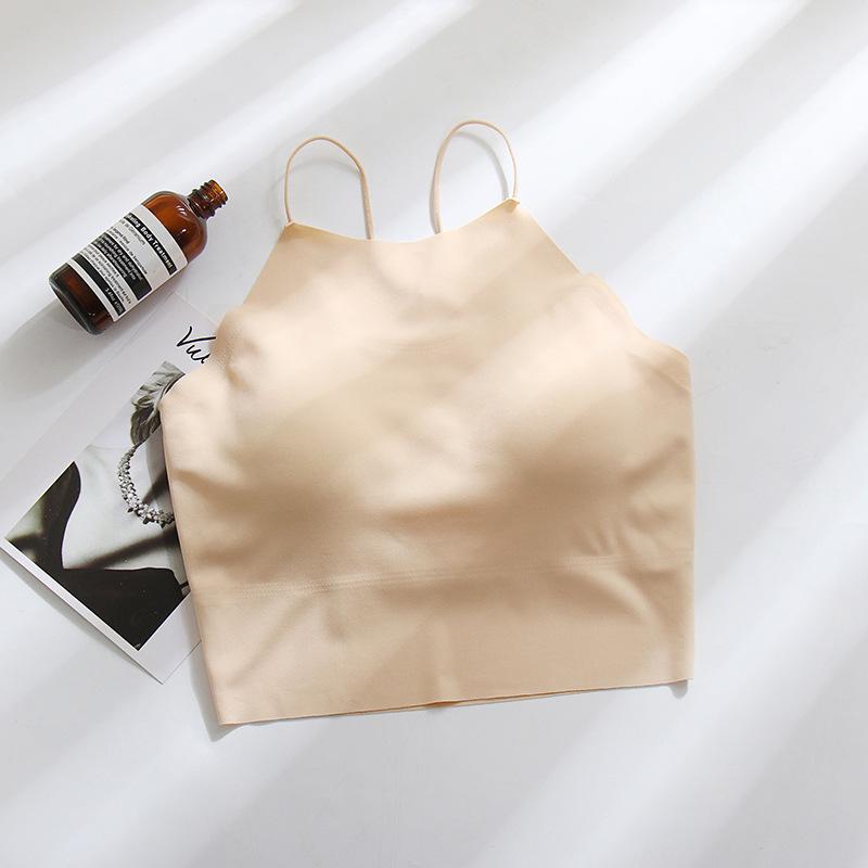 Seamless Women's Summer Yoga Camisole: Sexy Back, Anti-Exposure, Sports Tube Top