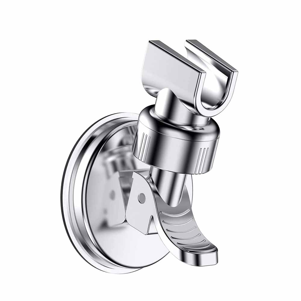 

1 шт. Регулируемая стойка для душа на присоске с сильным всасыванием, без сверления, съемный держатель для душевой лейки, АБС, серебристый, основание для фиксации насадки для ванной