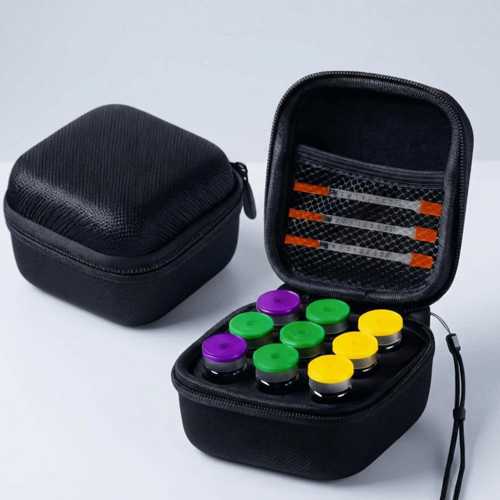 10ML Insulin Vial Storage Case Waterproof 9 Slots Essential Oil Case Wear-resistant Dust-proof Insulin Organizer for Home
