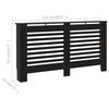 Cache-radiateur Noir - VidaXL - 152x19x81 cm - MDF - Espace de rangement pour livres et ornements