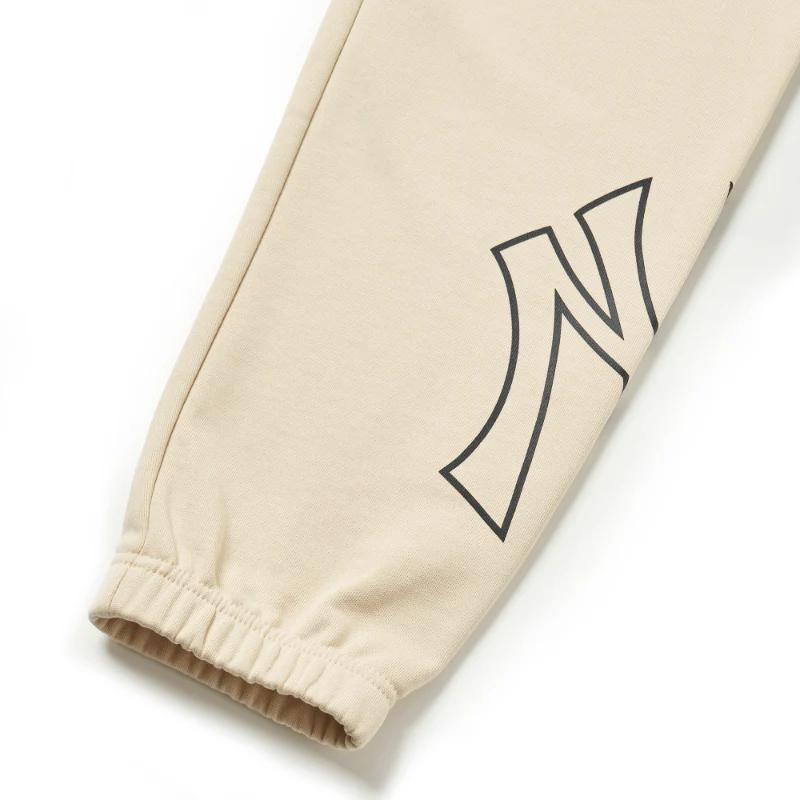New MLB Knitted Sports Pants Unisex Beige 3ATPB0214-50BGL