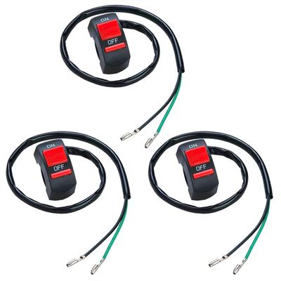 Motorcycle Switch, 3 Push Button Switch, Steering Wheel Switch, For Bikes, Kill Switch, Universal