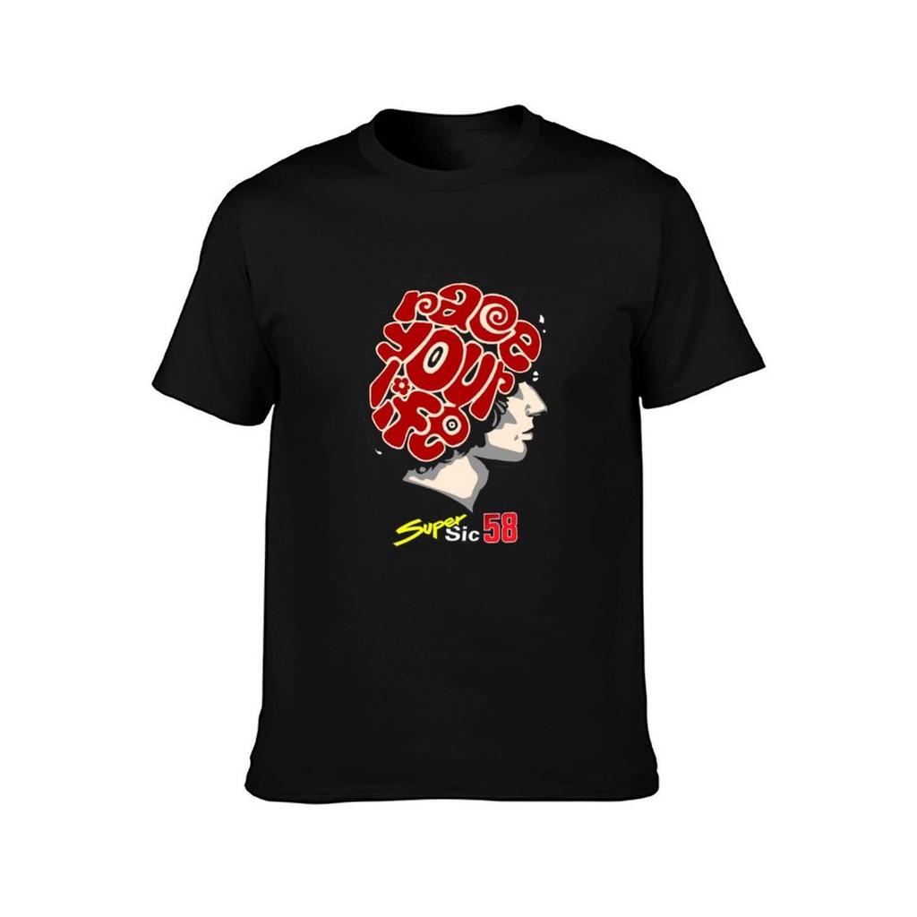 Marco simoncelli 42 T-shirt t-shirt essenziale t-shirt uomo T-shirt semplice
