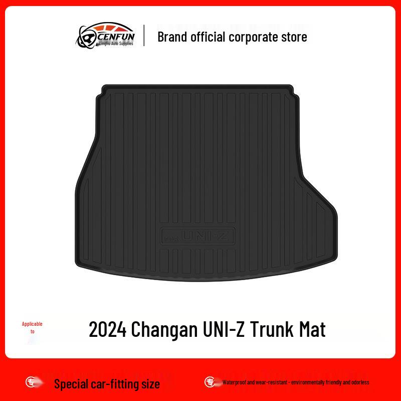 TPE Odorless Floor Mats & Trunk Liner for 2024 Changan UNI-Z - Eco-Friendly & Wear-Resistant.