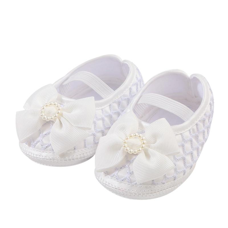 

Младенческая детская обувь для первых ходунков, нескользящая обувь принцессы с бантом 13