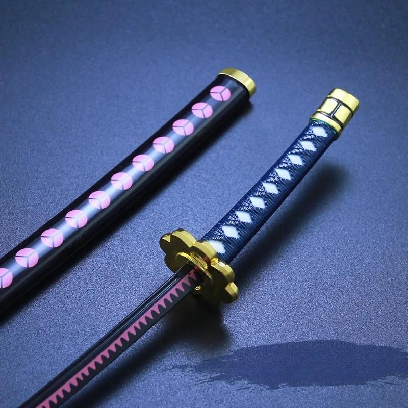25cm Steel Roronoa Zoro Katana One Piece Metal Sword Iron Ninja Knife Real Size Japanese Katana Samurai Sabre Kid Toy Anime Gift