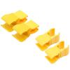 6Pcs Yellow Football Training Flag Pole Clip Football Training Obstacle Buckle  Outdoor