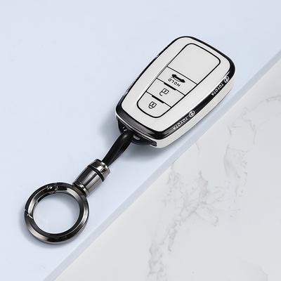 Fashion TPU Car Remote Key Case Cover Shell Fob For Toyota Corolla Prius Camry CHR C-HR RAV4 Altis Land Cruiser Prado Keychain