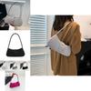 Stylish Minimalist Black And White Pu Baguette Handbag For Daily Use With Unique Features
