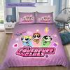 Set Biancheria da Letto Powerpuff Girls Rosa, 1 Copripiumino & 2 Federe, Stile Sweet Home, Regalo Ideale per i Fan