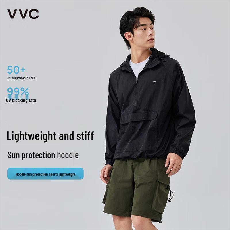 VVC Men s Breathable Hooded UV Protection Sun Jacket XL