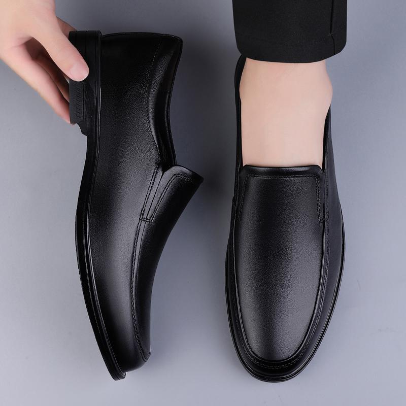 Fashion Non-Slip Lightweight Casual Shoes Classic Designer Flats Men's Genuine Leather Loafers for Men Fashion Comfortable Walking Shoes