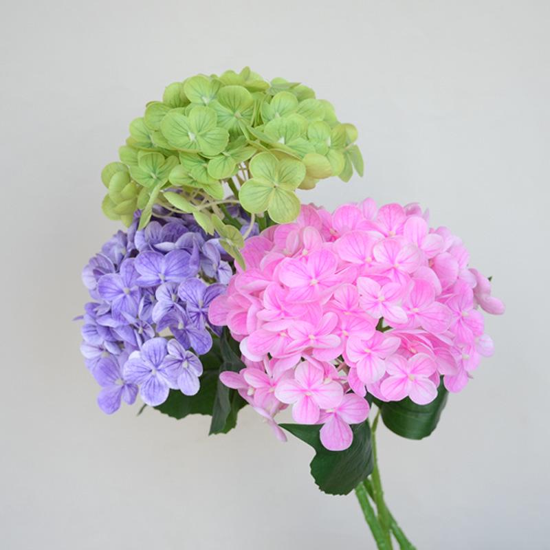 72 Blütenblätter Hortensie 3D-gedruckte künstliche Blume - Hydrierende Haptik Kunstblume für Hochzeitsdekorationen.