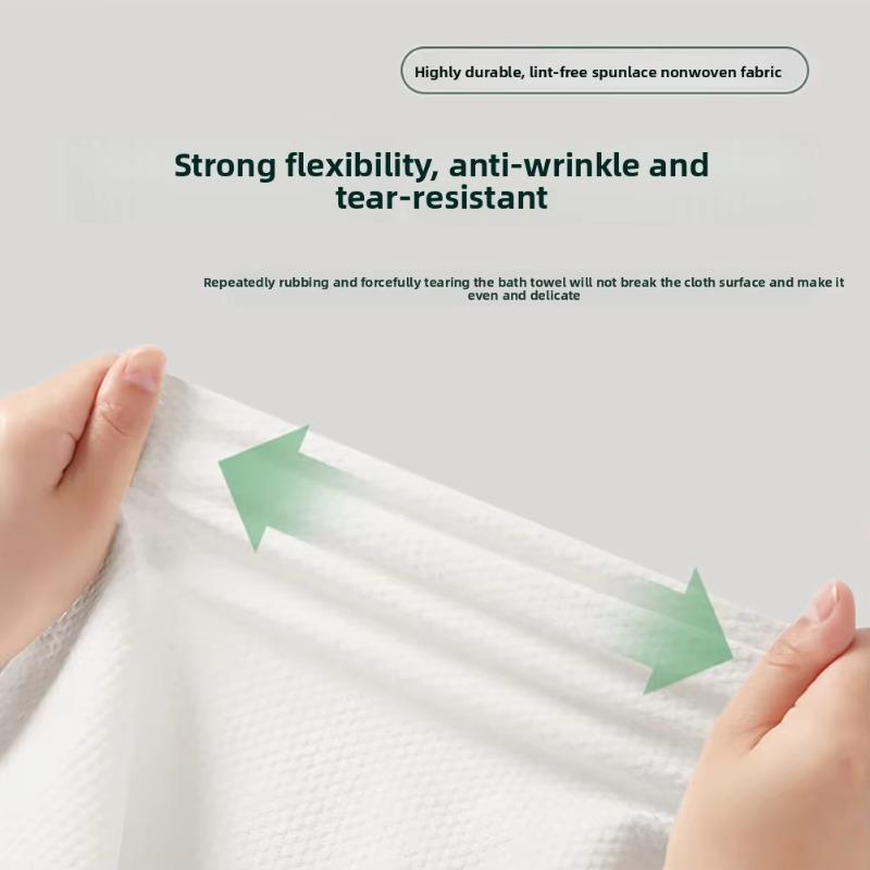 140×70cm Disposable Bath Towels, Thickened Portable Non‑Woven Towels for Home Travel Hotel, Large Size Soft Bath Towel Facial Tissue