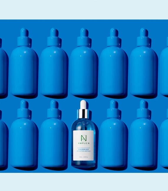 AMPLE:N Hyaluron Shot Ampoule – 100ml / 30ml | 6-Layer Hydration | Moisture-Boosting Serum