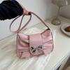 2024 Women's Trendy French Pleated Bag - Versatile Korean Style Niche Square Shoulder Bag