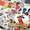 50pcs Mickey Mouse Cartoon Doodle Suitcase Computer Skateboard Stickers Decorative Decal Paster
