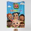 cartoon C-Cocomelon-n Throw Thick Comfort Flannel Quilt, Multi-scene Use Indoor Outdoor Daily Nap