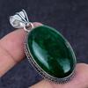 Green Labradorite Gemstone Handmade 925 Sterling Silver Pendant 2.17" U0C18