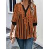 Women's Summer T-shirt Double Patchwork Color Clash Positioning Flower Shirt Short Sleeve Top