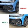 Spoiler Paraurti Anteriore Auto Griglia Fendinebbia Rivestimento Lama Vento Per VW TIGUAN MK3 Rline 2024+ 2 Pezzi Rivestimento ABS Kit Carrozzeria Accessori Tuning