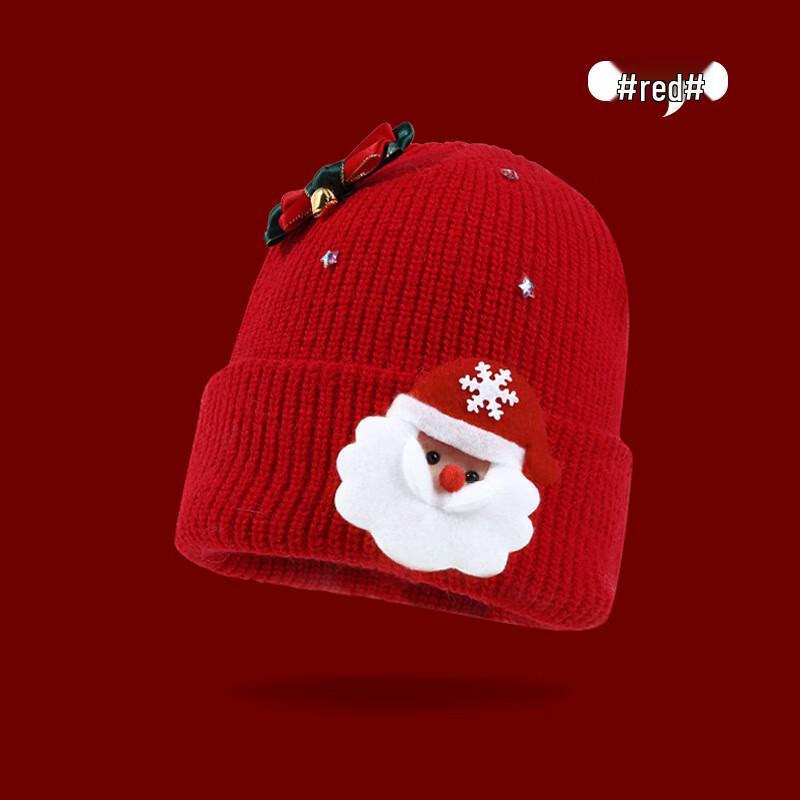 

Women s Christmas Knitted Hat with Bell