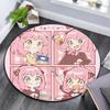 Spy x Family3 Round Area Rug,Carpet Rug for Living Room Bedroom Sofa Playroom Decor,Non-slip Floor Mat