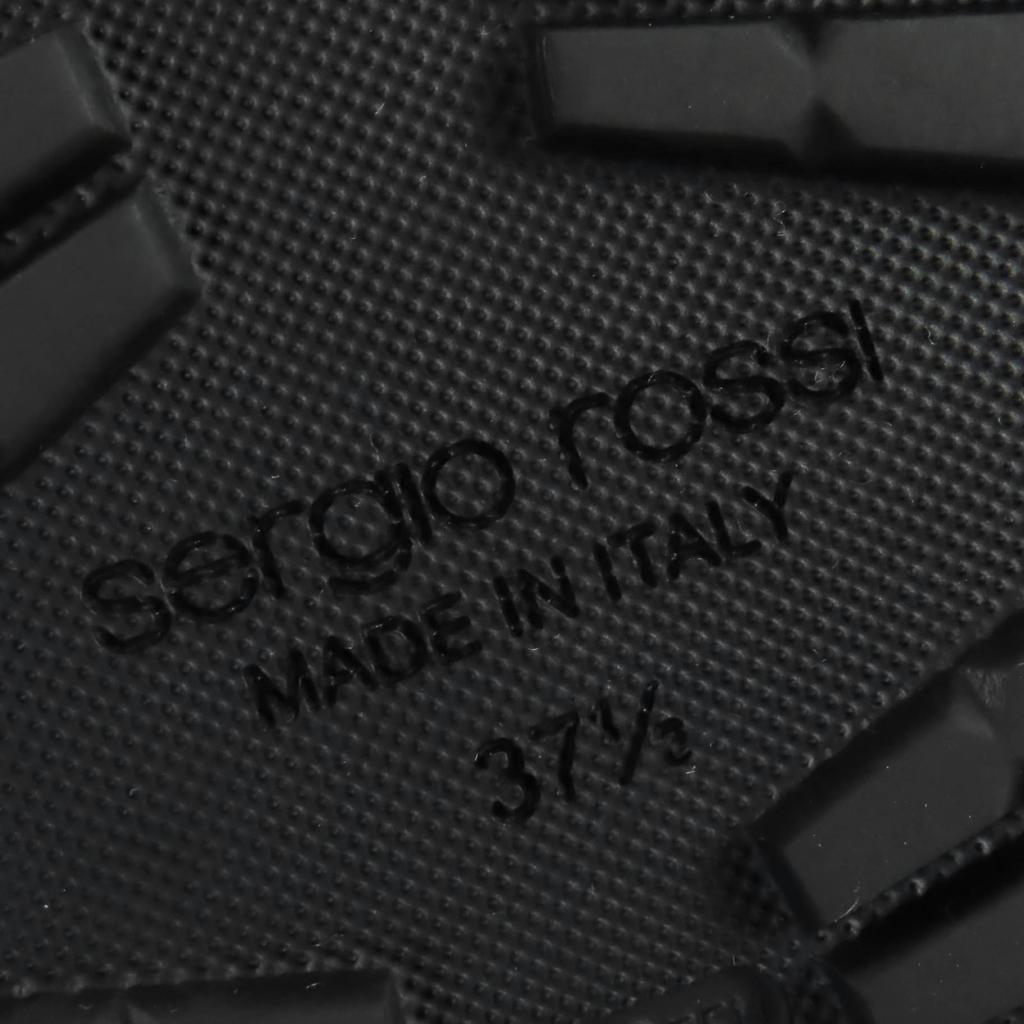 Very Good Sergio Rossi Sandals sr Twenty Leather cross with jewels black 37.5 Used