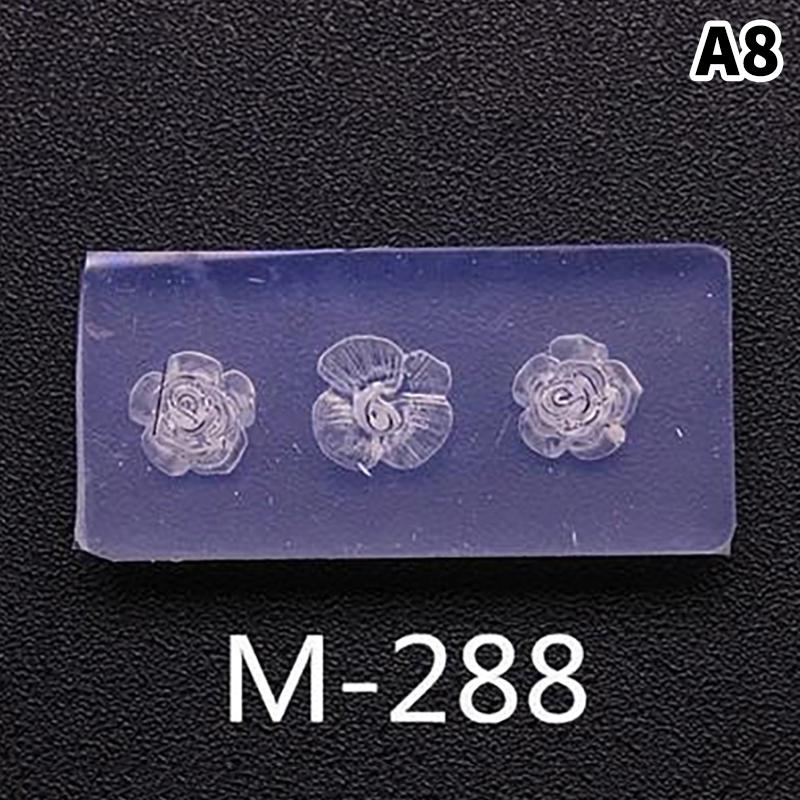 Cartoon Silicone Nail Mold Bow Flower Nail Decorations Nails Diy Design Stereoscopic Stamping Plate Manicure Tools Art Supplies