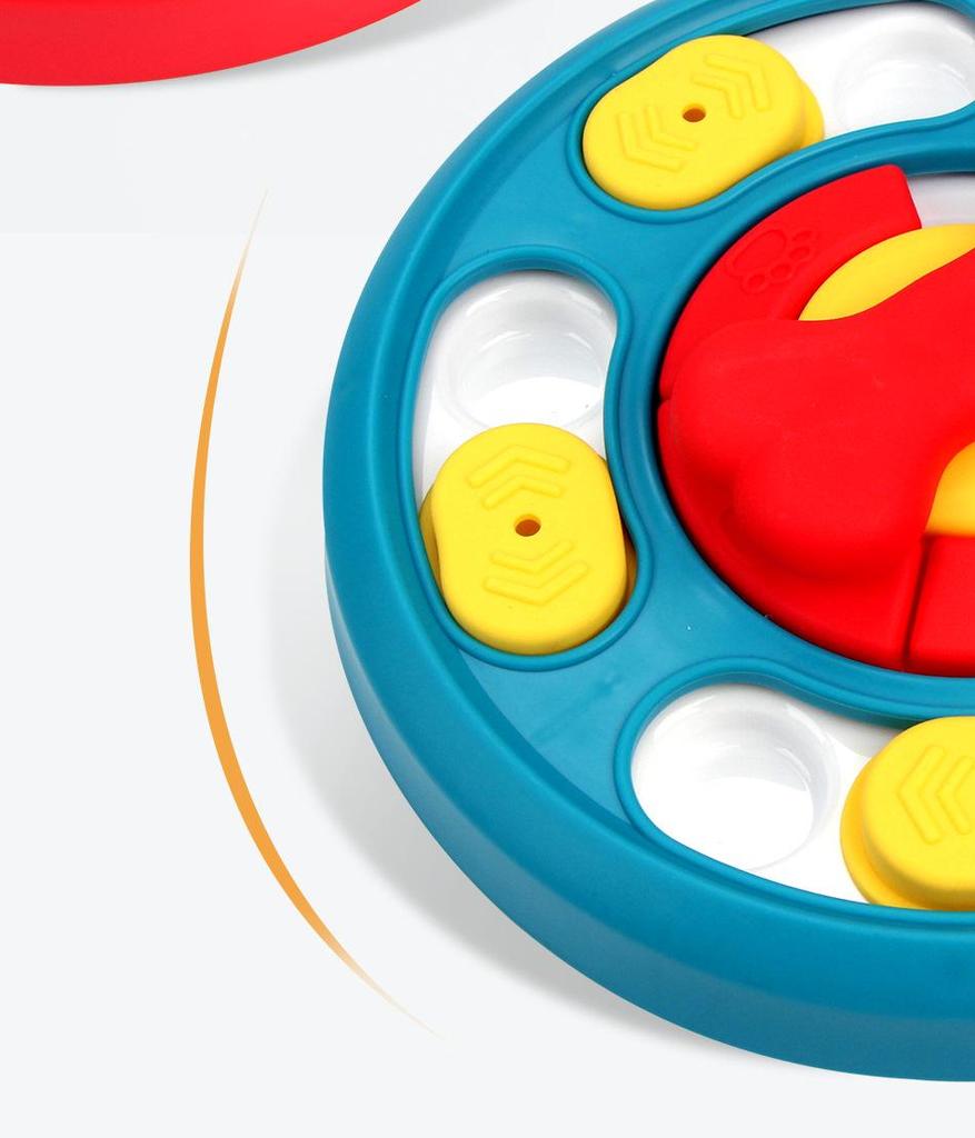 Hrănitor Lent Interactiv pentru Animale de Companie: Bol anti-sufocare, anti-alunecare pentru câini și pisici, jucărie pentru dresaj canin