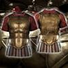 3D Print Knight Armor Cosplay T-shirt For Men New In Men's Casual O-neck Short Sleeve T Shirts Streetwear Funny Tee Shirt Tops