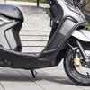 Qianjiang Qiaoyue 110 Front & Rear Bumper Guard, Exhaust Pipe Guard, Backrest, and Luggage Rack Accessories.