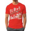 Ill Be In The Backyard Cigars Day Fathers Tshirt Cigar Funny Dad Short Sleeve Streetwear Tops Male Crewneck Tshirts