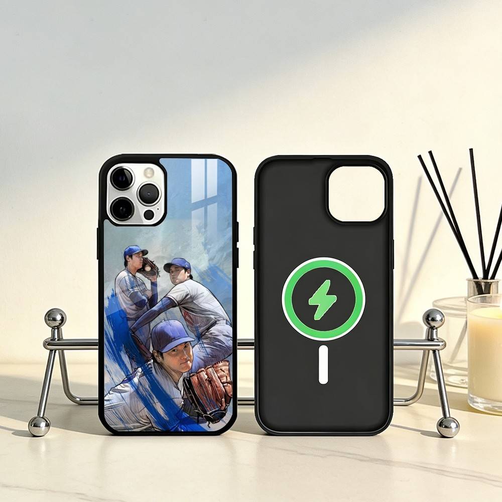 Pitcher S-Shohei Ohtani Phone Case For iPhone17,16,15,14,13,12,11 Plus,Pro Max Magnetic For Magsafe Wireless Charging