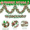 200cm Christmas Snowflake Tinsel Garland New Year Party Xmas Tree Decoration Metallic Twist Garlands Ceiling Hanging Decor Prop