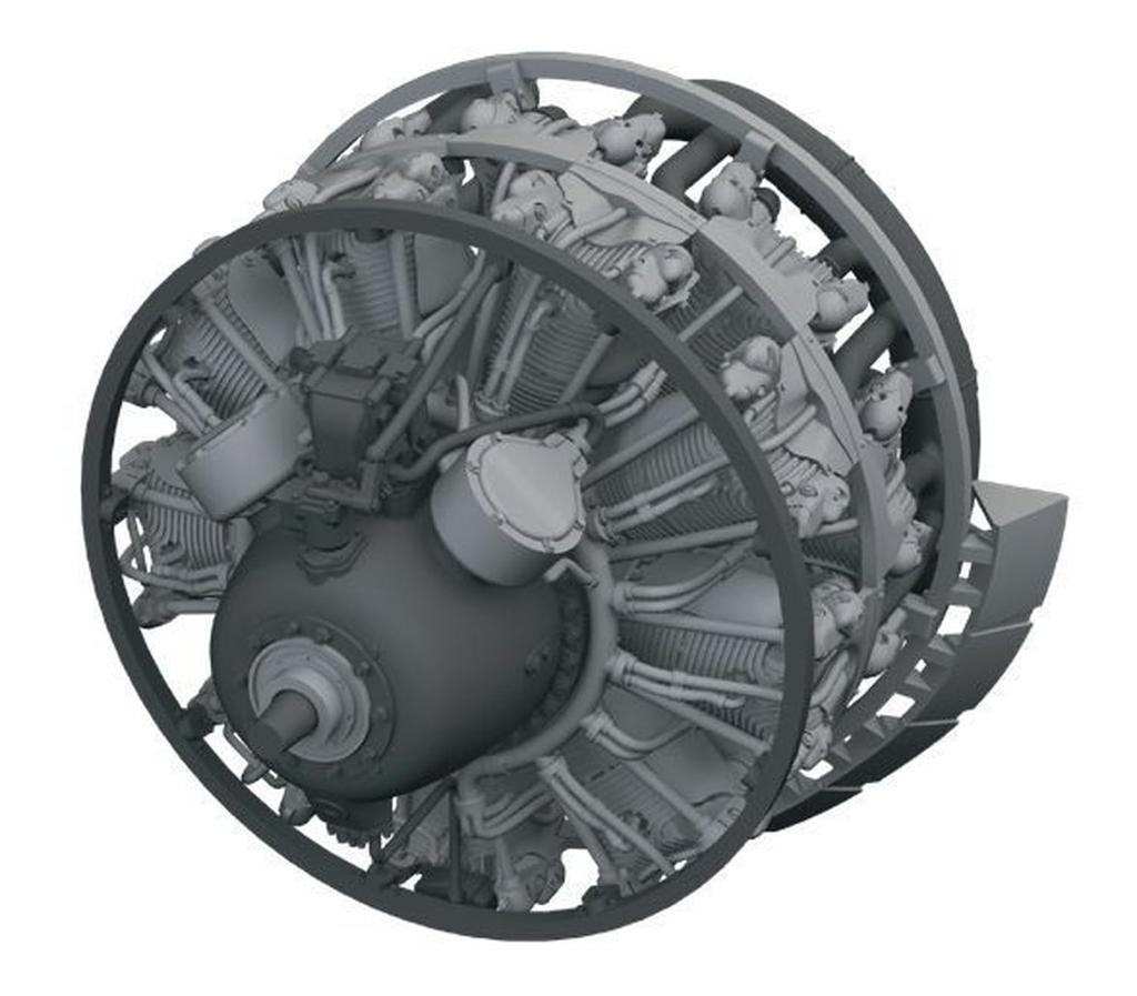 eduard Engine Plastic Model Parts EDU6481013 1/48 B-26B/C (for ICM) (Airplane)