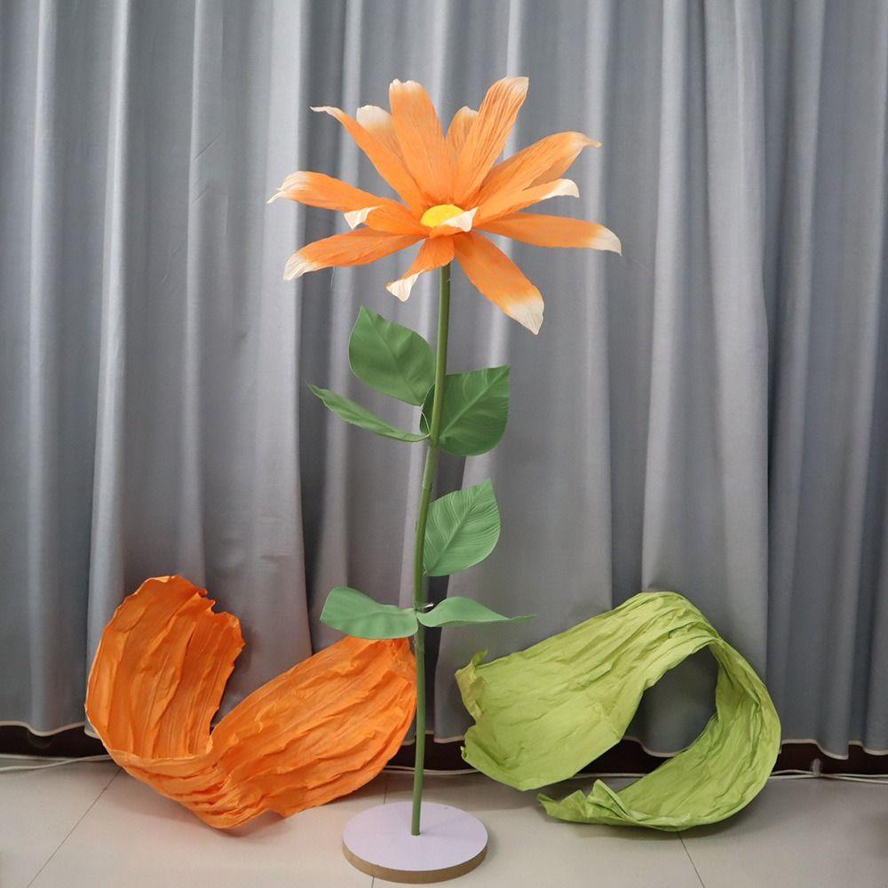 50cm Simulation Daisy Non-woven Fake Flowers Wedding Party Background Wall Decoration