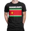Guadeloupe Flag  Gwada Cotton T Shirt For Male Summer  Streetwear TShirts O Neck Harajuku Tees Big Size Print Clothes