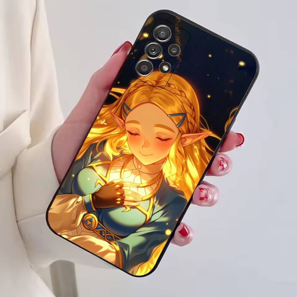 Game The Legend of Z-Zelda Princess Phone Case Black Silicone Soft For Samsung S25,S24,S21,S22,S23,S30,Ultra,S20,Plus,Fe,Lite