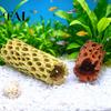 Natural Style Fish House Aquarium Shrimp Cave, Artificial Tree Trunk Hide, Tank Shelter Hideout, Realistic Cave for Betta Hiding And