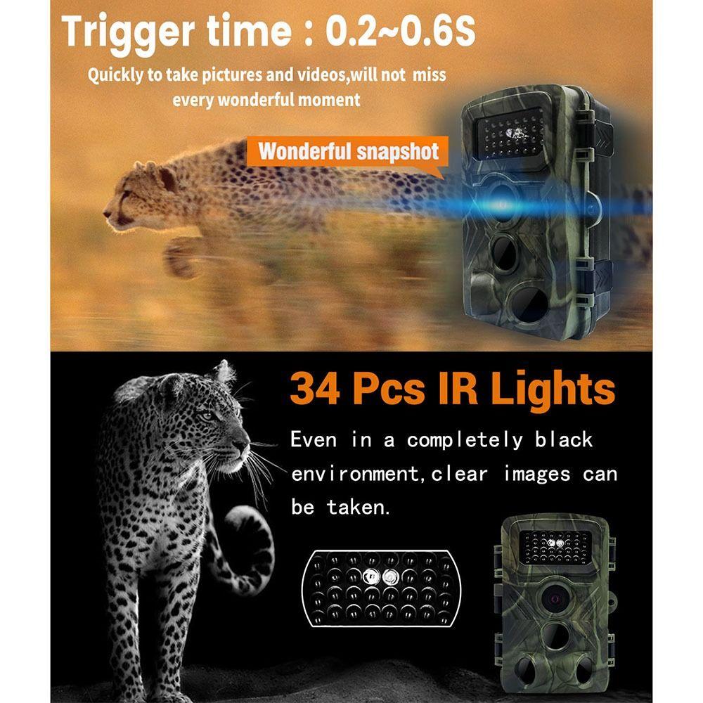 Fast Infrared Trigger Surveillance Tracking Cameras Wildlife Night Vision Photo Trap  Animal