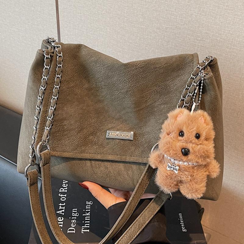 High-value Fashionable Retro Large-capacity Bag Women's Autumn New Trendy Chain Commuter Shoulder Underarm Bag