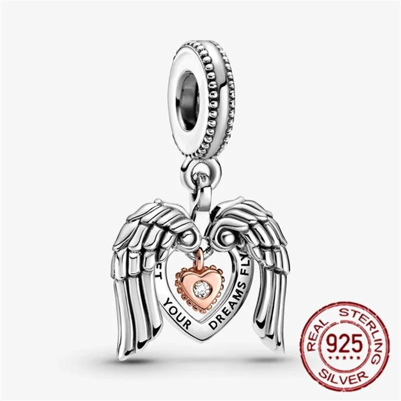 925 Sterling Silver Spring New Animal Beads Fit for Original Bracelet Jewelry Making Butterfly Firefly Chameleon Charms