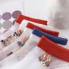 5 Pairs Cute Cat Socks For Women Sexy Lace Socks Y2k Harajuku Lolita Short Socks Set Preppy Transparent Socks For Girls