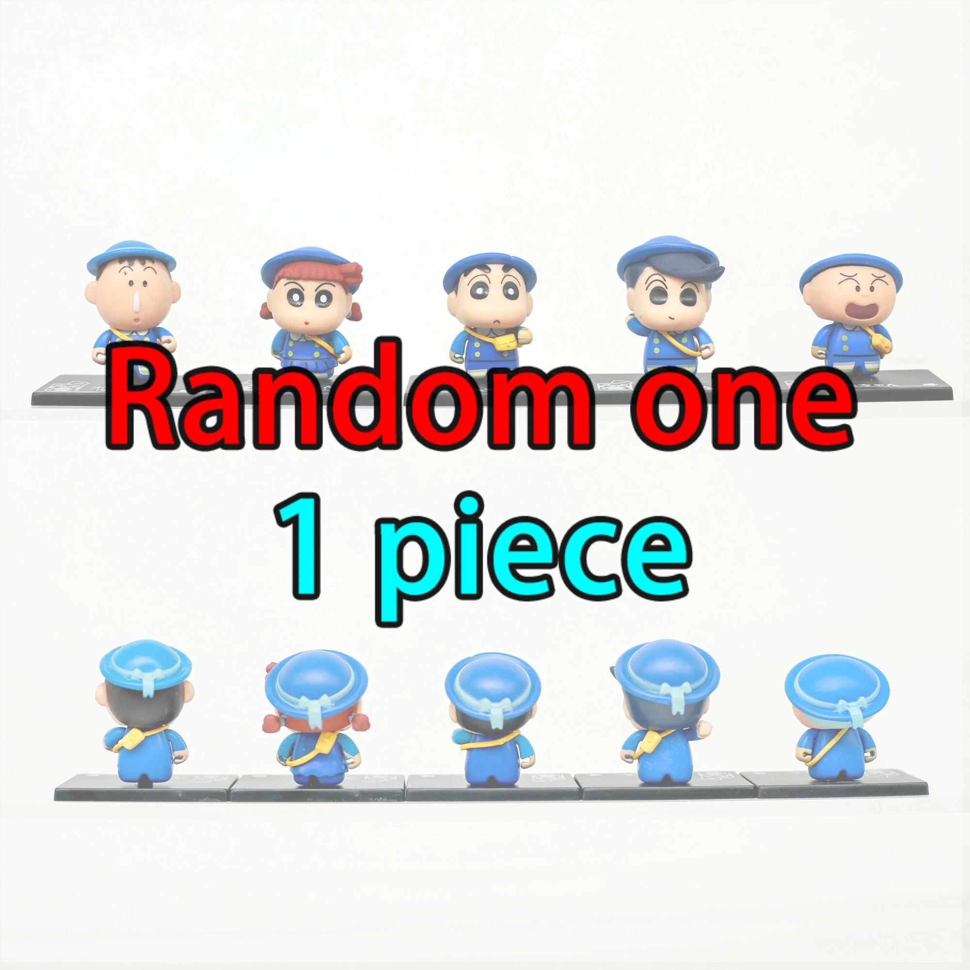 

Аниме Фигурка Крэйон Шин-чан Школьная Форма Сюрприз Слепой Бокс Гашапон Мини Фигурка с Желтым Мешком Коллекционный Декор для Стола Подарок